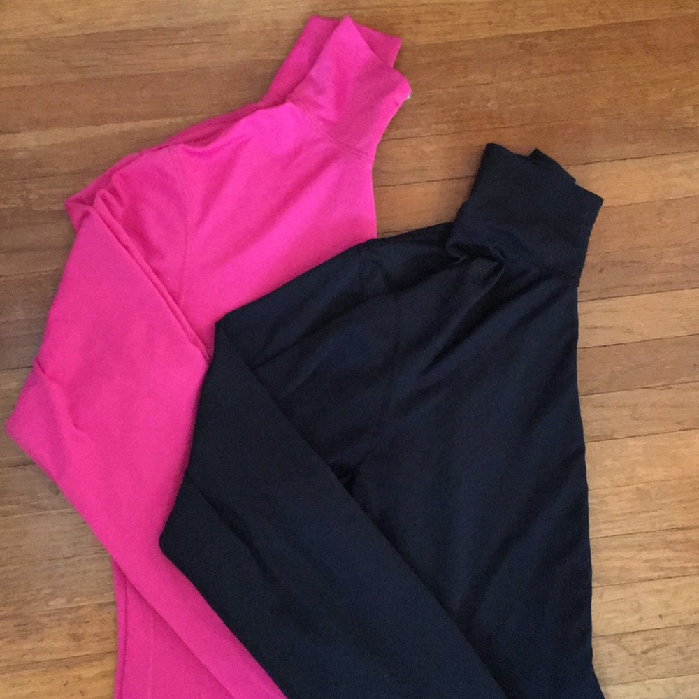 EUC set of 2 MEI work-out half-zip tops